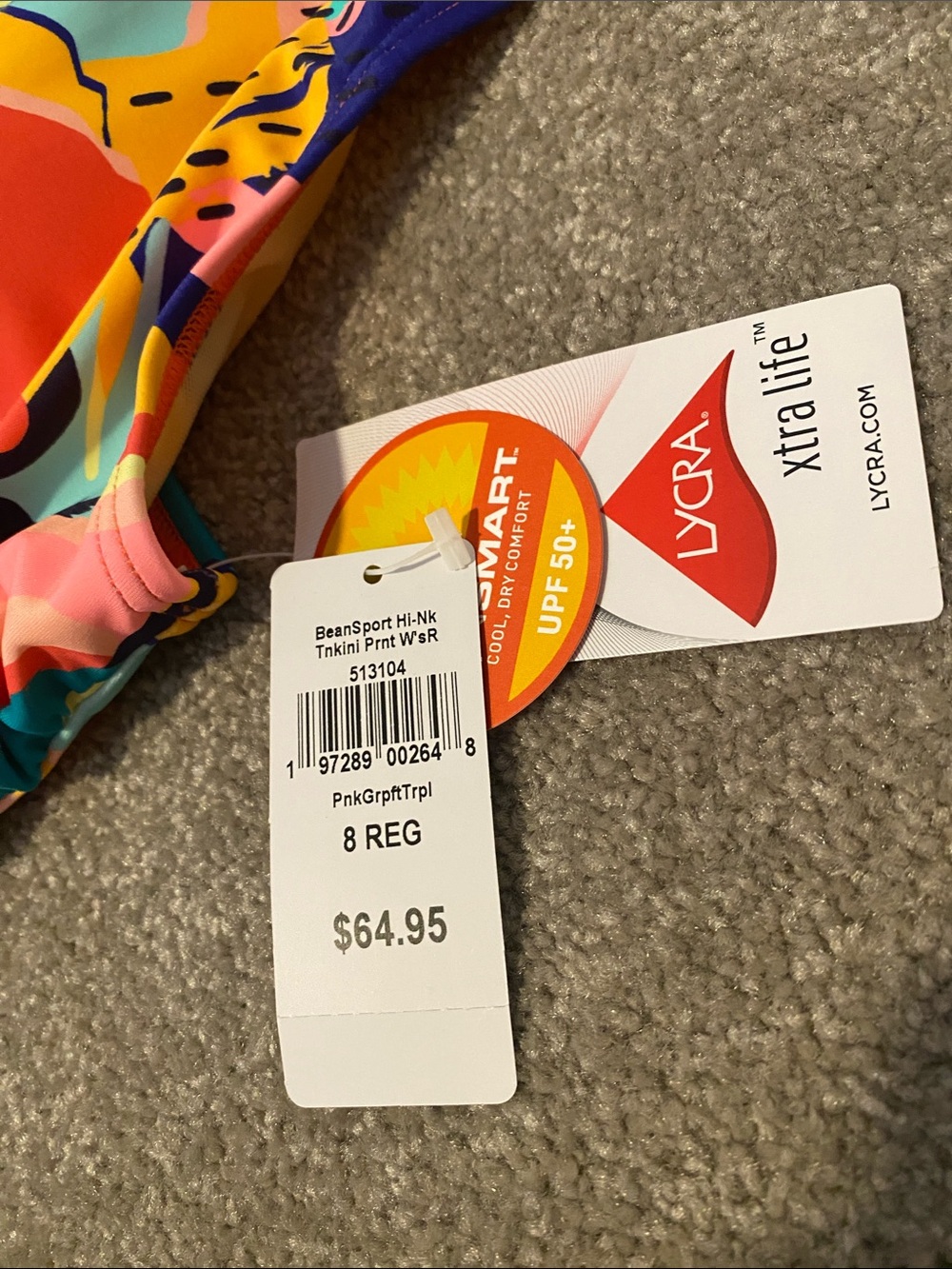 L.L. Bean Tankini Grapefruit Print - Picture 3 of 6